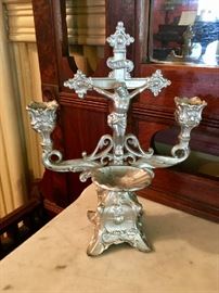 Antique Communion Candle Holder