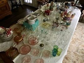 Depression Glass, Serving Pieces & More