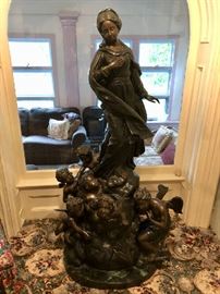 Stunning Relief Bronze Sculpture