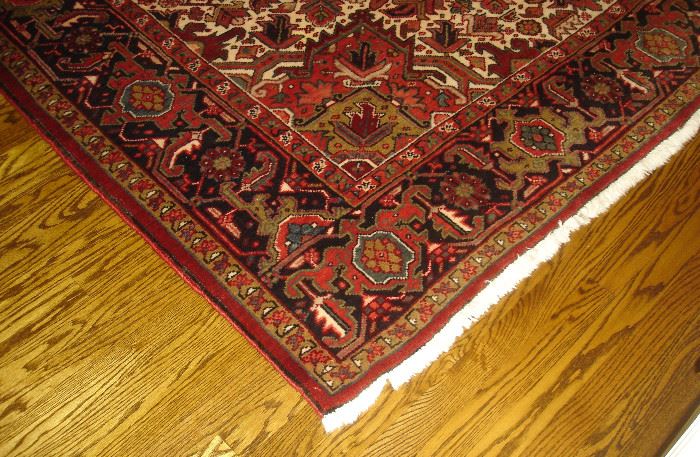 Detail of Heriz rug
