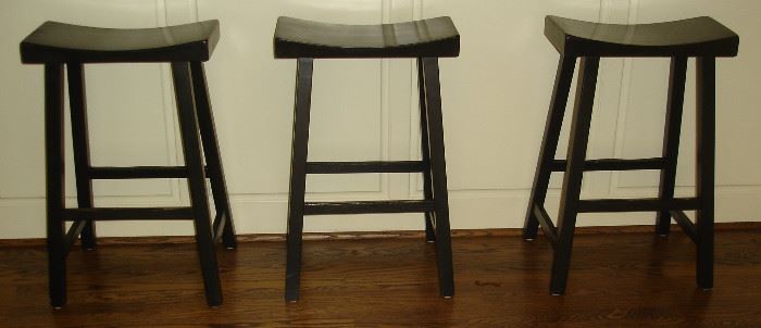 Pottery Barn Tibetan counter stools - set of 3
