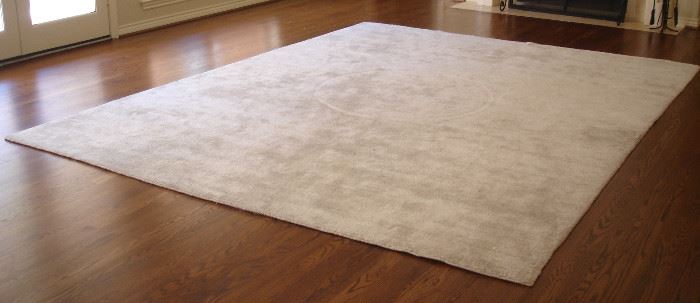 Neutral gray area rug