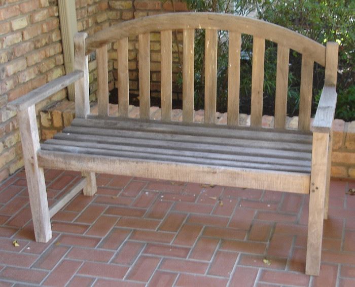 Second of two garden benches