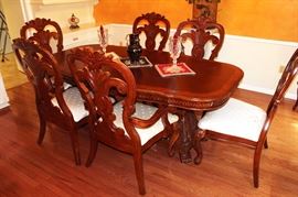 Dining table and chairs