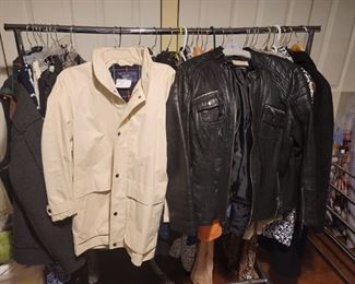 Burberry and Micheal Kors leather jacket