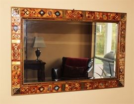 Beveled glass mirror