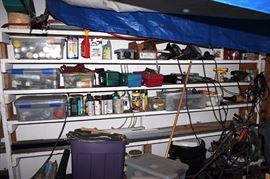Garage tools, cleaners, tool boxes