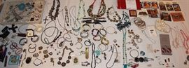 Jewelry, many sterling silver pieces
