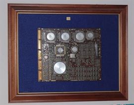 Framed computer micro chips