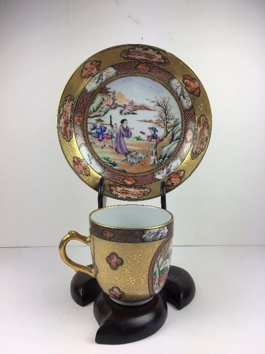 Chinese export plate and cup