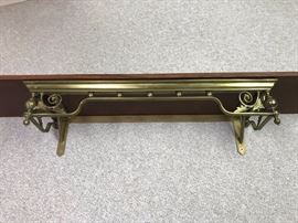 vintage brass shelf