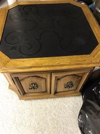 slate corner table
