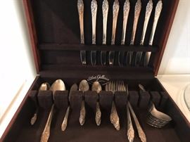 set of 8 silver plate