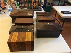 Vintage British Tea Caddies 