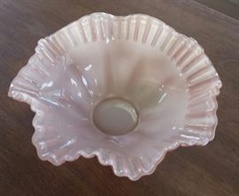 lace edged pink bowl