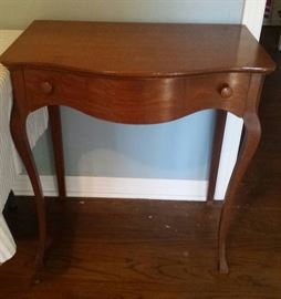 vintage table with drawer