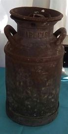 SHARLEIGH rusty milk can