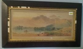 tattered framed watercolor