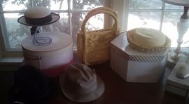 Vintage hats, shoes