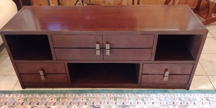 Wood TV /Media low cabinet stand from Pier One  
$100