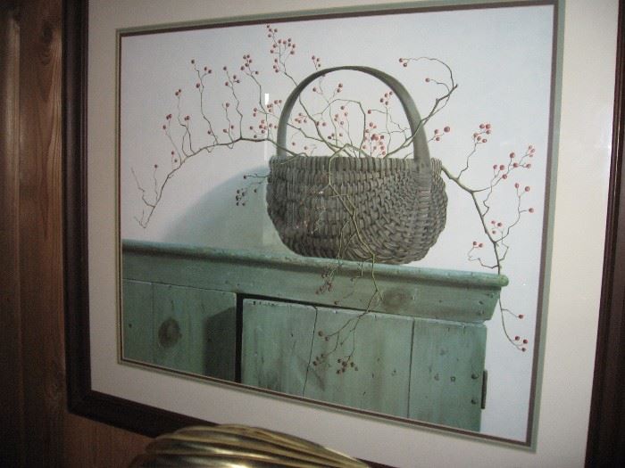 Framed, Pauline Eble Campanelli Wild Rose Berries, 36x32, 1987
$35