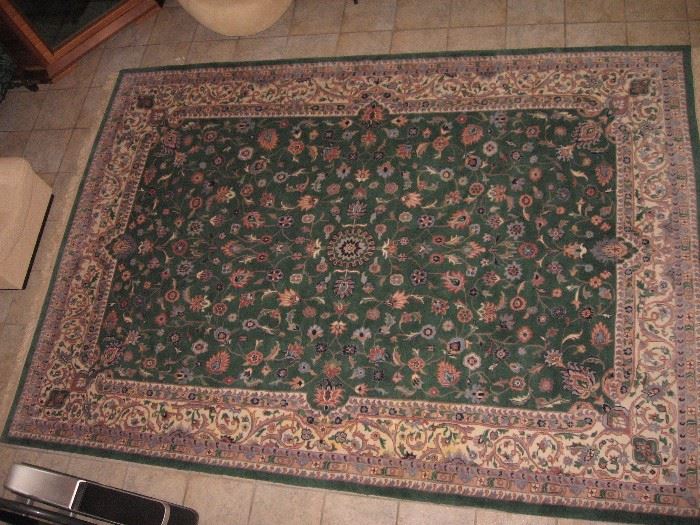 Oriental Rug, Star of India, Meshad, Green & Ivory 100% wool pile  8.6 x 11.6 feet
$2500 (Bids accepted above half price)