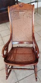 Cane back rocking chair    $125