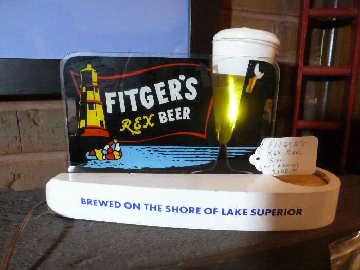 Fitger's Sign with Bubbling Beer Glass