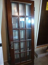 Pair, Antique Wood French Doors