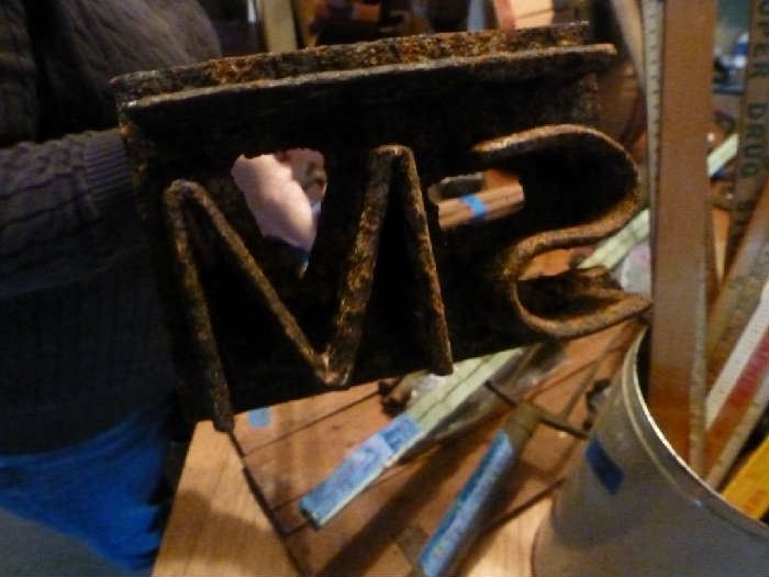 Antique Branding Iron "Bar S M"