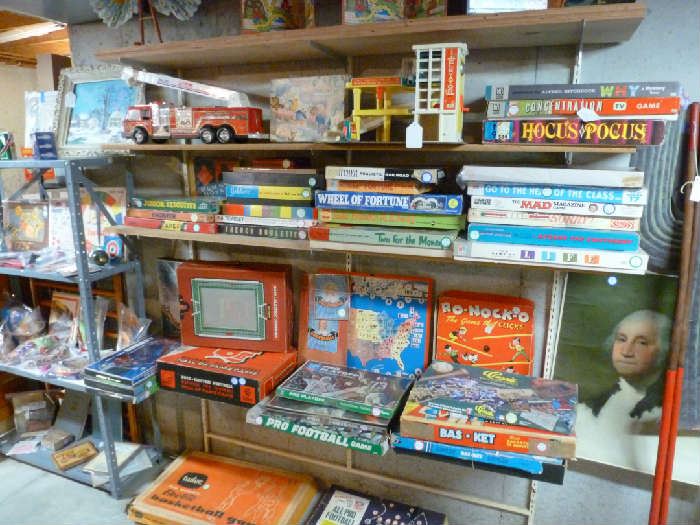 Lots of Vintage Toys and Games