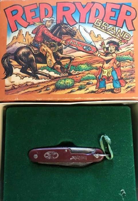 Red Ryder pocket knife in box