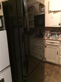 Black refrigerator