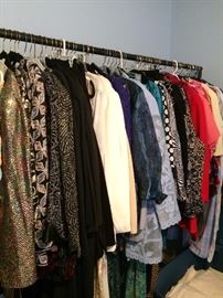 Large selection of evening wear