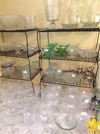 Soooooo many bowl, vases, and glassware selections