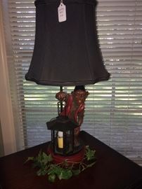 Monkey with lantern lamp