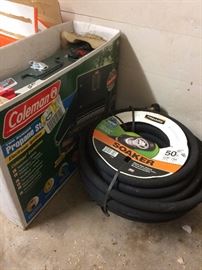 Coleman stove; soaker hose