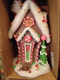 One of several gingerbread houses