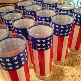 Patriotic glassware