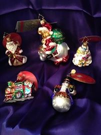 Some of the many Christopher Radko ornaments