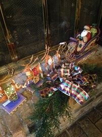 Jim Shore Santa and reindeer