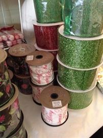 Over 100 rolls of ribbon