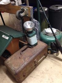 Well loved fishing tackle box