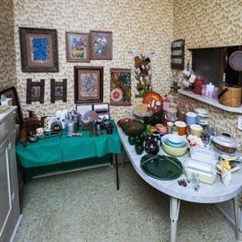 The kitchen was a popular spot in this home!