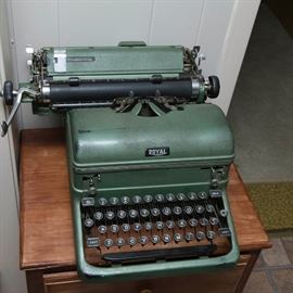Antique Green Royal Typewriter (Rare):  75.00  