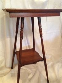 1910 Oak Plant Stand With Stretcher:    135.00