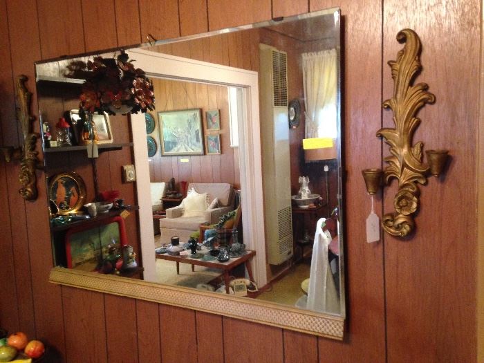 MCM Beveled Mirror.  44"W x 31.5"T :  Totally Rad!  135.00