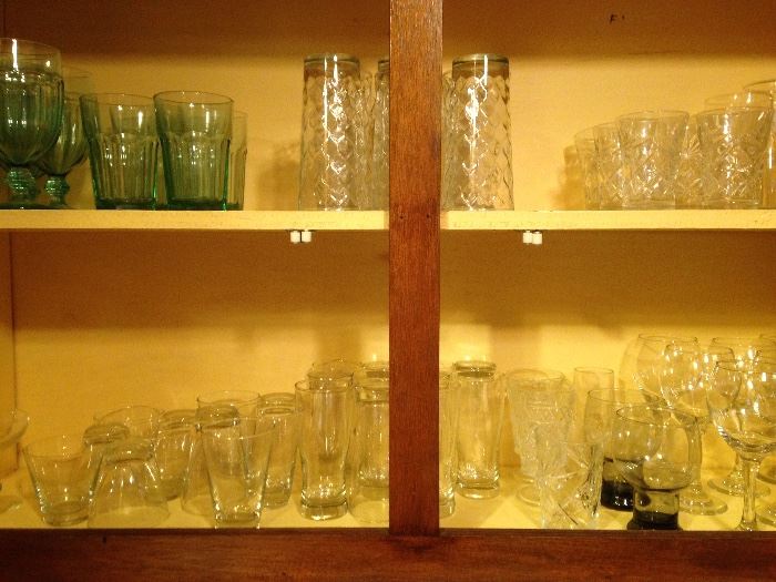 All Glasses In This Cupboard:  2.25ea.
