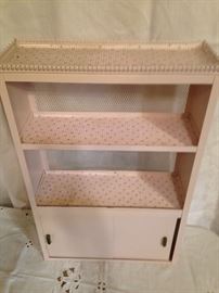 Vintage Pink Lavatory Cabinet:  15.00