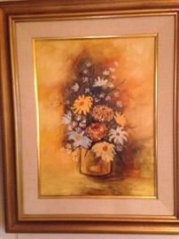 Barnett '70's Still Life Floral Original:  109.50